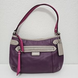 Coach Daisy Spectator Crossbody Bag Plum Purple & Fuschia Pink Purse